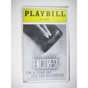 Kristin Chenoweth Playbill On A Clear Day You Can See Forever 2000 Encores TEAR